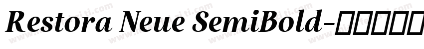 Restora Neue SemiBold字体转换